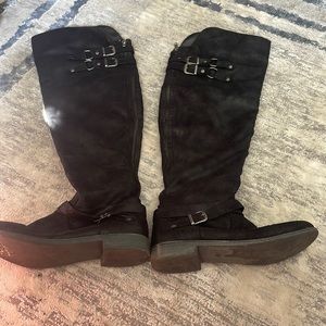 Black knee high boots size 10